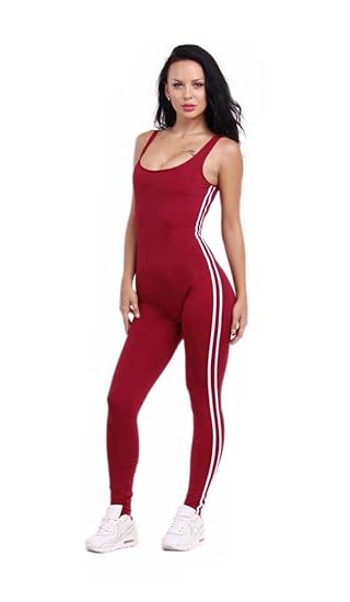 Amazon.com: Workout Clothes for Women Sport Jumpsuit Yoga ...