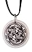 Celtic Dragon Round Porcelain Pendant On Braided Cord | Irish and Scottish Guardian Symbol