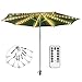 DreiWasser Patio Umbrella Lights (Newest Version), 8 Strings 8 Modes 104 LED Warm White Lights with Remote Control Outdoor/Indoor Waterproof (Batteries Not Included) (Battery-Powered)