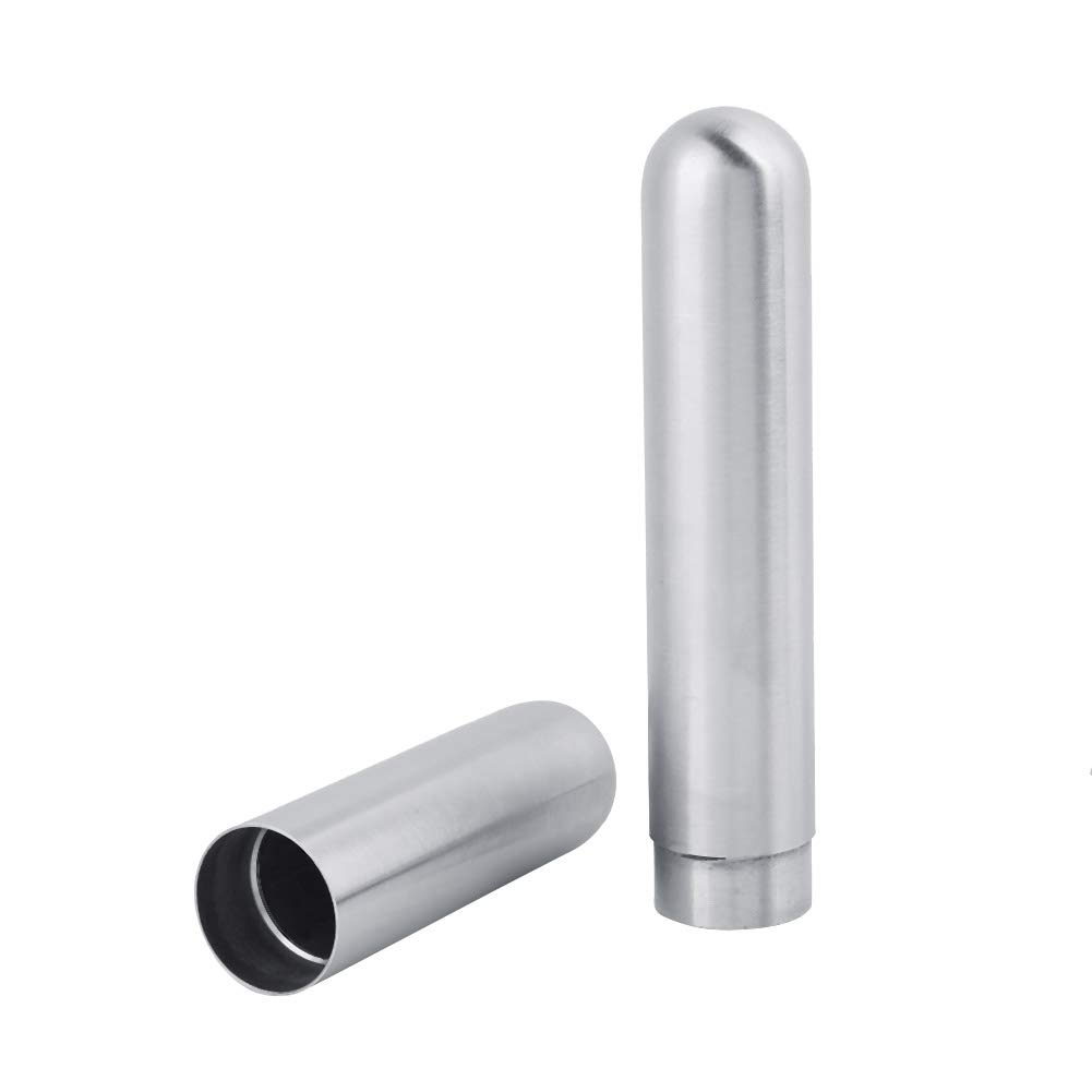 YUMILI Cigar Rack, Thickened Stainless Steel Carrying Cigar Box, Portable Humidor Tube Travel Cigar Carry Case, Men's Cigarette Case Storage Case for Work and Travel, Gift to Cigar Lovers