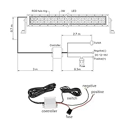 Nicoko 42inch 240w Curved LED Light Bar with