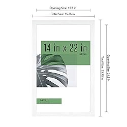 MCS Studio Gallery Frame, White Woodgrain, 14 x 22