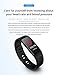 MLVOC TP Fitness Tracker, Activity Tracker Watch with Heart Rate Monitor, Sleep Monitor, Step Counter, Message Notification IP67 Waterproof Pedometers Wristband for Android and IOS Phones (Black)