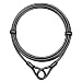 Titanker Bike Cable Lock, Thick Heavy Duty Security Vinyl Coated Flexible Steel Cable with Loop End (15FT(12mm))