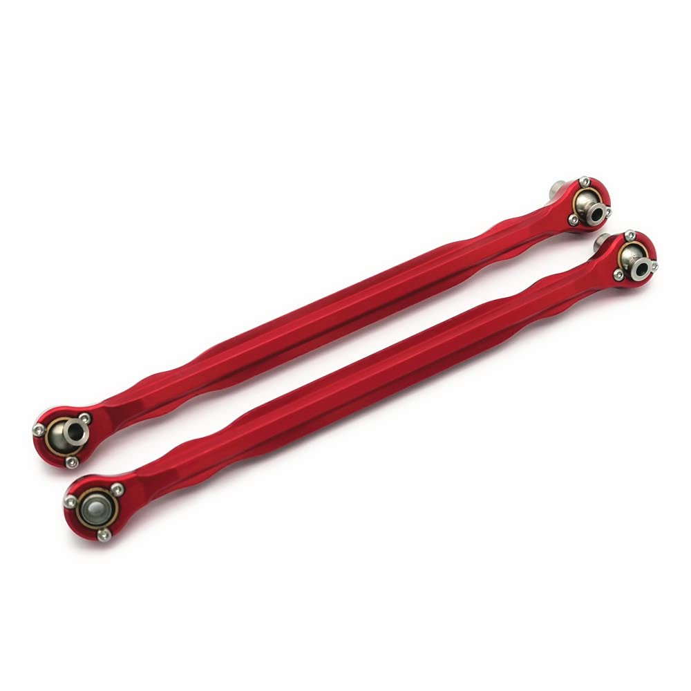 Photo 1 of Aluminum Toe Links, Steering Rod - 1PR Replace of 7748 Red for Traxxas XMAXX X-Maxx