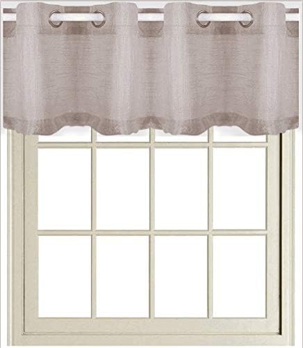 Amazon Com Rayzon Sheer Curtains Valance Window Curtains For