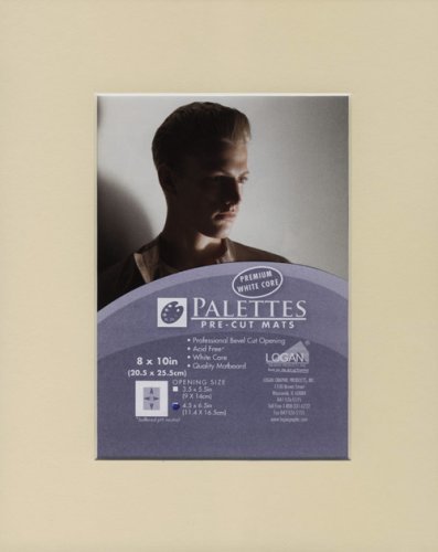 Palettes Pre-Cut Mat- Creme 11x14 Inch (7.5x9.5 Inch Window)