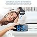 HAPTIME Digital Alarm Clock with FM Radio Dual-Alarm Snooze Large LED Display 12hr 24hr Format and Brightness Adjustable for Bedroom, Powered by USB Port and Backup Battery for Clock-Setting