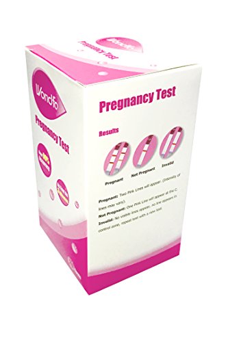Wondfo 25 Pregnancy (HCG) Urine Test Strips, 25 HCG Tests