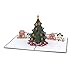 Lovepop Christmas Tree Village Pop Up Card - 3D Cards, Christmas Pop Up Cards, Holiday Pop Up Cards, Merry Christmas Cards, Religioud Christmas Cards