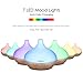 Aromatherapy Essential Oil Diffuser, URPOWER 300ml Wood Grain Ultrasonic Cool Mist Whisper-Quiet Humidifier with Night Light & 4 Timer Settings, Waterless Auto Shut-Off for Home Office Yoga Spa