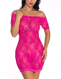 Ababoon - Lencería sexy de manga corta para mujer