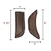 Hide & Drink, Rustic Leather Hot Handle Holders (Set of 2) Panhandle, Side Kick, Assist Grip for Cast Iron Skillets & Pans, Double Layered, Handmade (Bourbon Brown)