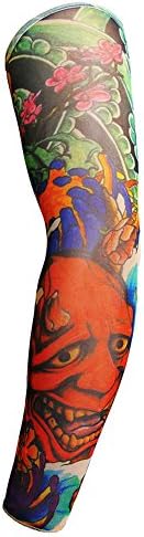 JKABCD 1Pcs Nylon Fashio Fake Temporary Tattoo Sleeve Tribal Man Woman Fake Tattoo Arm Warmers, Against UV Rays Cool Wind