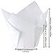 Katgely White Tulip Baking Cups (Pack Of 200): Paper Muffin Liners, Elegant Wrappers For Standard Sized Cupcakes, Non-Stick And Grease-Proof - For Weddings, Birthdays, Baby And Bridal Showers