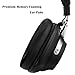 Active Noise Cancelling Headphones with Inline Microphone and Carrying Case for Travel, Over-Ear, Wired - Black