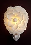 White Camelia Night Light - Ibis & Orchid Flowers of Light Collection