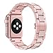 Wearlizer Light Purple Thin Leather Compatible with for iWatch Band 38mm 40mm Womens Slim Sport Strap Replacement Wristband Leisure Small Bracelet (Rose Gold Metal Clasp) Series 5 4 3 2 1 Edition