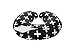 Premium Quality 2 Pack Nursing Pillow Covers by Mila Millie - Nordic Swiss Black & White Cross Unisex Design Slipcovers - 100% Cotton Hypoallergenic (Black & White)