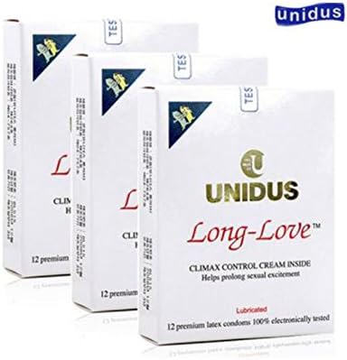 Long Love Climax Control (Plain) Condoms by UNIDUS - 36pcs