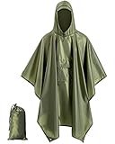 SALAMRA Upgraded Version Hooded Rain Poncho for