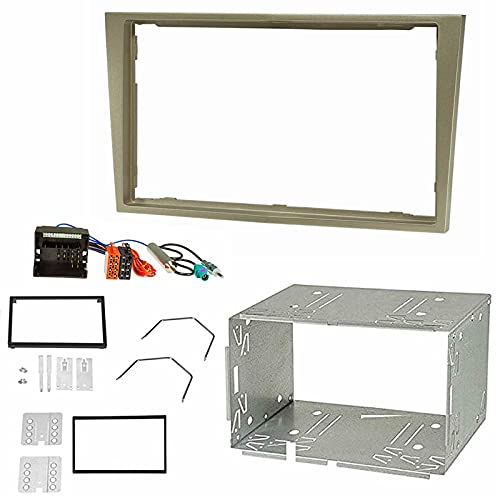 Sound-way - 2 DIN in dash car stereo adapter mounting fascia kit for VAUXHALL OPEL Corsa Astra Antara Zafira - 2DP-OPEL-CH