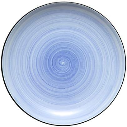 DecentGadget 8 Inch Round Dinner Lunch Plate, Set of 4, Porcelain Dinnerware