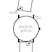 WRISTOLOGY Rose Gold 18mm Womens Easy Interchangeable Watch Band (White)