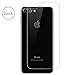 (2 pack) iPhone 7 Plus Back Screen Protector, Soft Nano Anti-Shock Full Coverage Anti-fingerprint Bubble-Free Ultra Thin Back Protector Rear Film for iphone 7 Plus (iphone 7 plus clear)