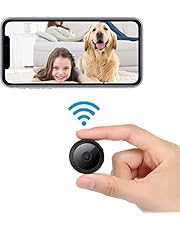 YoungSpirit Camera Mini 1080P Wireless WiFi Camera Home Security Surveillance Cam Car Nanny Cam, Portable Baby Cameras for Indoor Outdoor —Black—