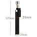 JUN-L Mini Jet Pencil Flame Torch Butane Gas Fuel Welding Soldering Lighter (Black)