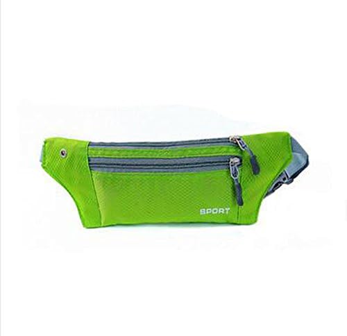 Men And Women Running Sports Outdoor Security Personal Contact Waterproof Tourism Belt Bag (Green)