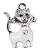 Handmade Cat Charms with Crystal Accents - 6 Pack of Assorted Cat Charms (Exclusive Offer)