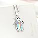NEOGLORY Jewelry Aurora Borealis Crystal Penguin Birthstone Pendant Necklace Women Jewelry