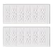 BUENAVO Universal Electrical Outlet Covers, Baby Safety Self-Closing Wall Socket Plugs Plate Alternate for Child Proofing, BPA Free (White-12 Pack)