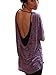 YogaColors Crystal Backless Loose Tee with Strap