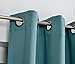 MYSKY HOME Bedroom Curtains 84 Inches Long Blackout Curtains for Living Room Teal Curtains for Kids Room Grommet Privacy Protect Room Darkening 1 Curtain Panel, 52 x 84 Inch, Teal