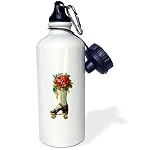 3dRose 21oz Stainless Steel Water Bottle - Tribal Honu Sea Turtle Design, White - View #2