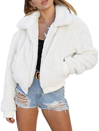 cropped teddy bear jacket with hood