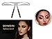 SKYWXHN- 1Pc Eyebrow Shaping StencilS Eye Brow Guide Template Kit Makeup DIY Tool