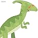 Decowall DW-1505 Dinosaurs Kids Wall Decals Wall Stickers Peel and Stick Removable Wall Stickers for Kids Nursery Bedroom Living Room