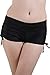 Micosuza Women's Black Shorts for Swimming Diving Beach Sunbathe Black L