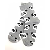 Philcos Ladie's Panda Pattern Socks Shoe 4-10 Gray