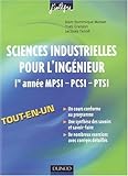 Image de Sciences industrielles pour l'ingénieur 1e année MPSI-PCSI-PTSI (French Edition)