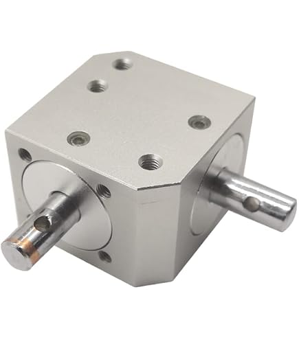Boîte De Vitesses 90° 1:1 – Engrenage Conique 20 Dents Module 1, Arbre 6 Mm, Cadre Aluminium