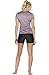 icyzone Workout Shirts Yoga Tops Activewear V-Neck T-Shirts for Women Running Fitness Sports Short Sleeve Tees (XXL, Charcoal/Lavender/Peach)