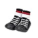iEndyCn Not-slip Socks Boots Floral Baby Socks With Soft Soles For Children Cotton (About 14 cm, black)