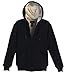 Gioberti Mens Sherpa Lined Pull Zip Fleece Hoodie Jacket