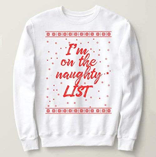 Amazon.com: Naughty Ugly Christmas sweater, Unisex Ugly Christmas Sweater, Ugly sweater gifts 