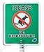 Premium - Dog Poop Signs for Yard | Stops Dogs from Pooping, no Poo, on Your Lawn Signs Spring Action Dog Poop Sign, Stop Pets Pooping or Peeing The Lawn Yard (Please Be Respectful) primary